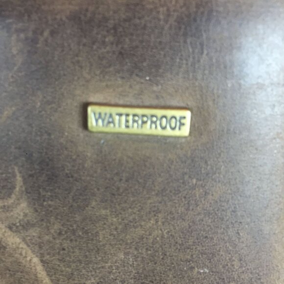 MERRELL Womens Brown Leather Knee High Riding Boots 9/40 Waterproof Side Zip - Picture 6 of 13